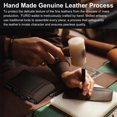 thumbnail image 4 of Cartera Furid Slim RFID de Cuero Genuino con Clip para Dinero, 4 of 9