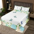 thumbnail image 2 of YST Kids Spring Coverlet Twin Size Chic Butterfly Bedding Set, Wild Dragonfly Coverlet Set Blue Pink Hydrangea Floral Quilt Set, Ultra Soft Bed Cover Colorful Flower Girls Room Decor, 2 of 3