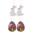 thumbnail image 5 of SPRING PARK Women Easter Lightweight Happy Easter Teardrop Earrings Dangle Drop Earrings, 5 of 7
