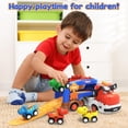 thumbnail image 3 of Auto Toy Seveclotree Dinosaur Truck con 4 coches de dinosaurio para niños de 2 a 7 años, 3 of 8