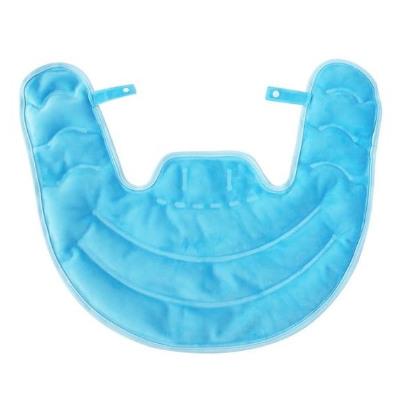 Large Size Reusable Shoulder Neck Ice Heat Pack, Microwavable Freezable Gel Compression Shawl for Full Shoulder Coverage