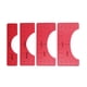 thumbnail image 1 of Kenally Juego de 4 reglas de alineación de camisetas, plantilla de guía gráfica, herramienta de centrado artesanal, medición de dibujo para Medidores de medidas dimensionales rojo, 1 of 6