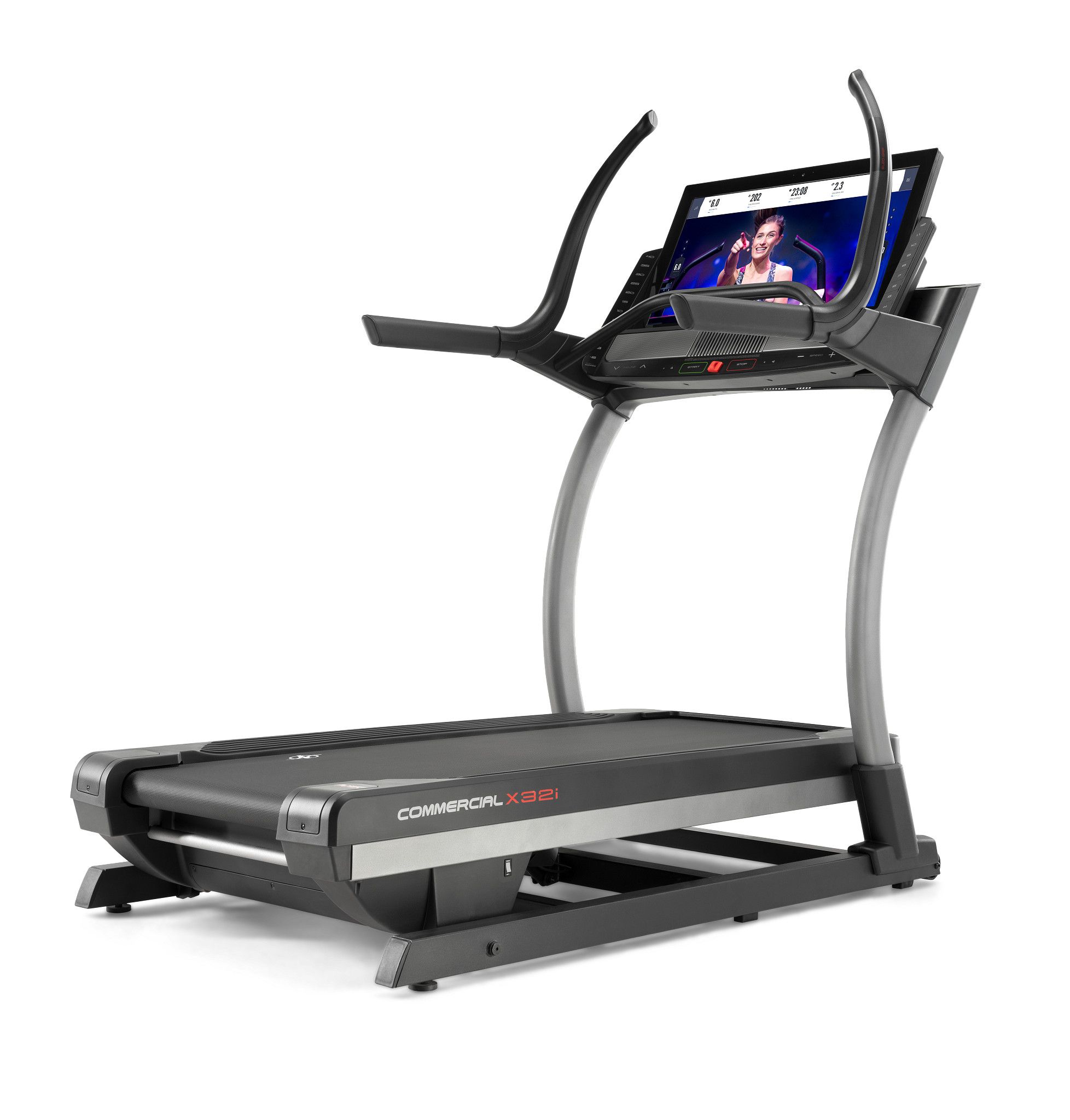 Nordictrack Commercial Series Incline Trainer; iFIT-enabled Treadmill for Running and Walking with 32 Pivoting Touchscreen, Size: 73 H x 76.5 Large x
