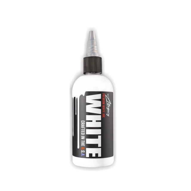 Tinta de tatuaje Allegory White Premium, 60 ml, vegana orgánica, EE. UU.