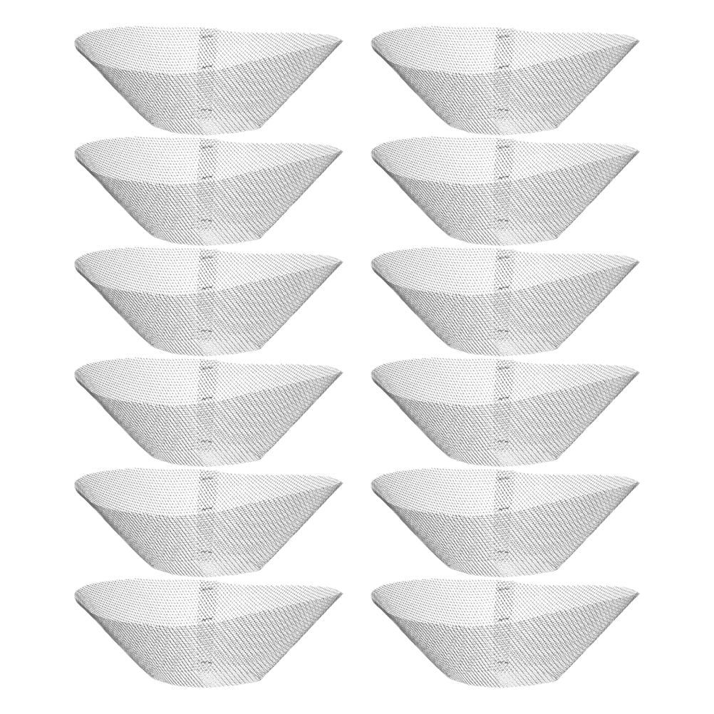 WRITWAA 12Pcs Metal Grease Filter Bowl Shape for Cooker Hood Home Use
