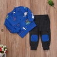 thumbnail image 3 of Fortune Boy Clothes Long Sleeve Dinosaur Pullover Pants Sweatsuit Fall Outfits, 3 of 7