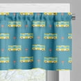 thumbnail image 3 of Ambesonne Transportation Valance Pack of 2, Bus and Stop Signs, 54"X18", Sea Blue Mustard, 3 of 5