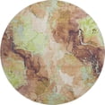 thumbnail image 2 of Addison Rugs Mayfield Premium Machine Washable Transitional Abstract Mocha Round Rug, 8' x 8', 2 of 6