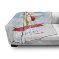 thumbnail image 3 of Ice Cream Soft Flannel Fleece Throw Blanket, Taste of Summer Words with Cone and Strawberry Clouds Inspirational Print, Cozy Plush for Indoor and Outdoor Use, 60" x 80", Multicolor, by Ambesonne, 3 of 6