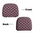 thumbnail image 3 of Headrest Covers for Cars Accessories Interior for Women Men 2Pcs - Red Blue Checked Head Rest Cover for Car Decorations, Car Headrest Cover for Car Decor Interior, 3 of 8