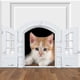 thumbnail image 1 of Puerta Interior Para Gatos: Trampilla para Gatos Con Diseño de Puerta Abatible Doble, Puerta Francesa de Portal Segura Para Perros y Gatos Pequeños, Montada en, 1 of 7