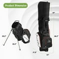 thumbnail image 3 of MAZEL Golf Bags for Men & Women,14-Way Golf Stand Bag with Rain Hood | Leather Waterproof Golf Clubs Bag | Dual Shoulder Straps |Full Length Stand Legs, 3 of 6