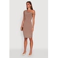 thumbnail image 3 of Womens Ruched One Shoulder Bodycon Mini Dress, 3 of 4