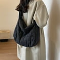 thumbnail image 4 of Mujer Puffer Sling Bag Casual Puffy Tote Bag Solid Messenger Bag Bolsa de viaje de trabajo, 4 of 9