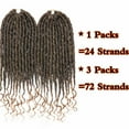 thumbnail image 7 of SEGO Curly Faux Locs Crochet Hair Goddess Locs Crochet Hair Extensions Hippie Locs Synthetic Braids Boho Style, 7 of 7