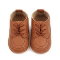 thumbnail image 2 of Seyurigaoka Baby Girls Boys Leather Shoes Soft Sole Non-slip Lacing Hollowed Toddler Shoes for Indoor Outdoor, 2 of 6