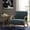 Teal, variant on Elm wood finish frame - Soft foam seat and back - Indoor lounging - Mid - century style charm