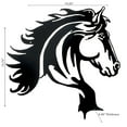 thumbnail image 2 of IH Casa Decor Metal Black Wall Decor Horse Head, 2 of 3