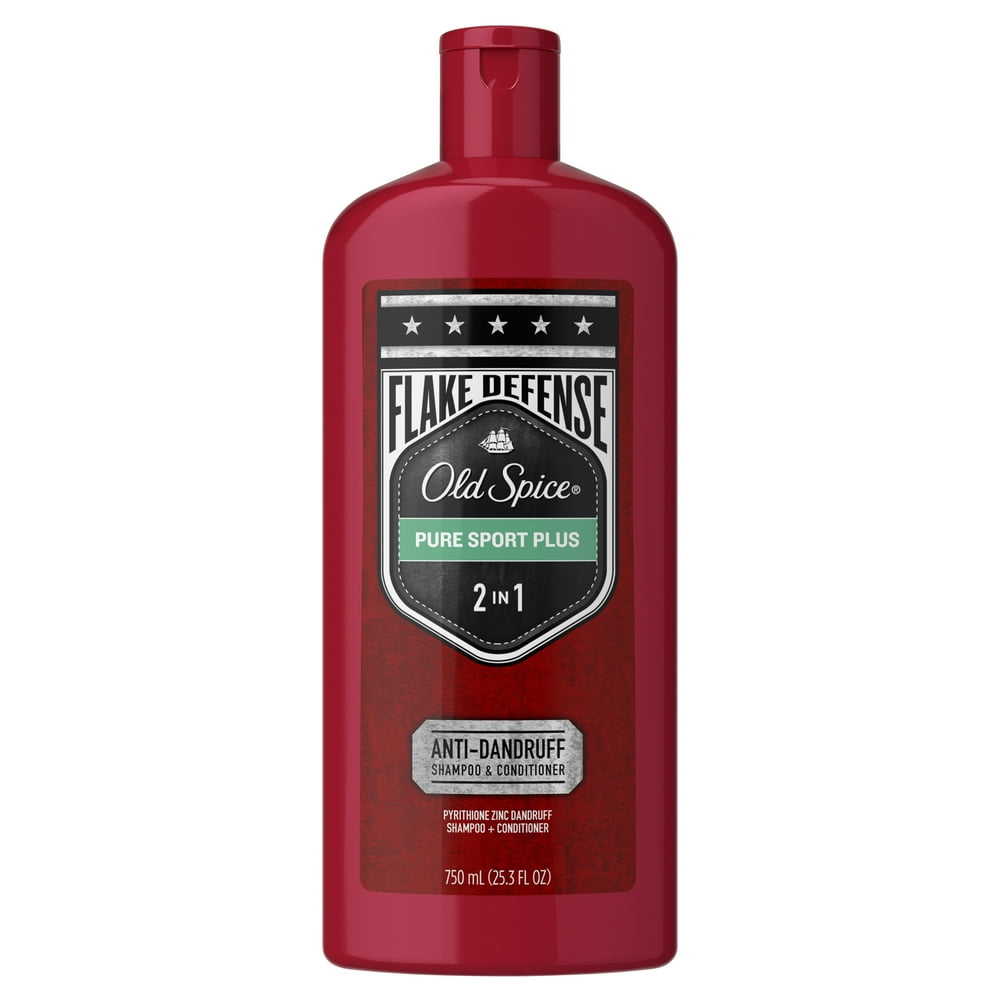 Old Spice Men’s 2 in 1 Shampoo & Conditioner, Pure Sport Plus Anti