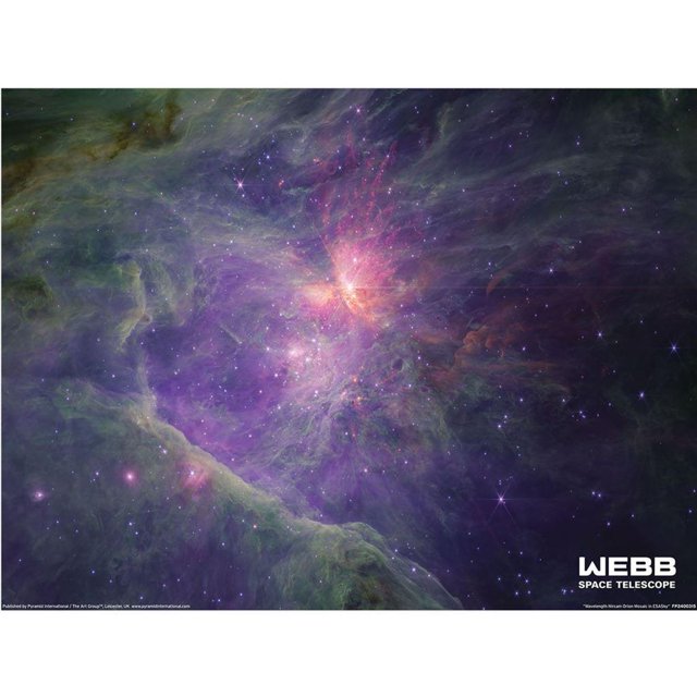 Webb Space Telescope Wavelength Nircam Orion Mosaic In Esasky Print