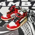 thumbnail image 2 of LAICAIW Sneaker Keychain Jordan's Retro ⅠShoes Key Chain for Men & Women (Red-1pair), 2 of 5