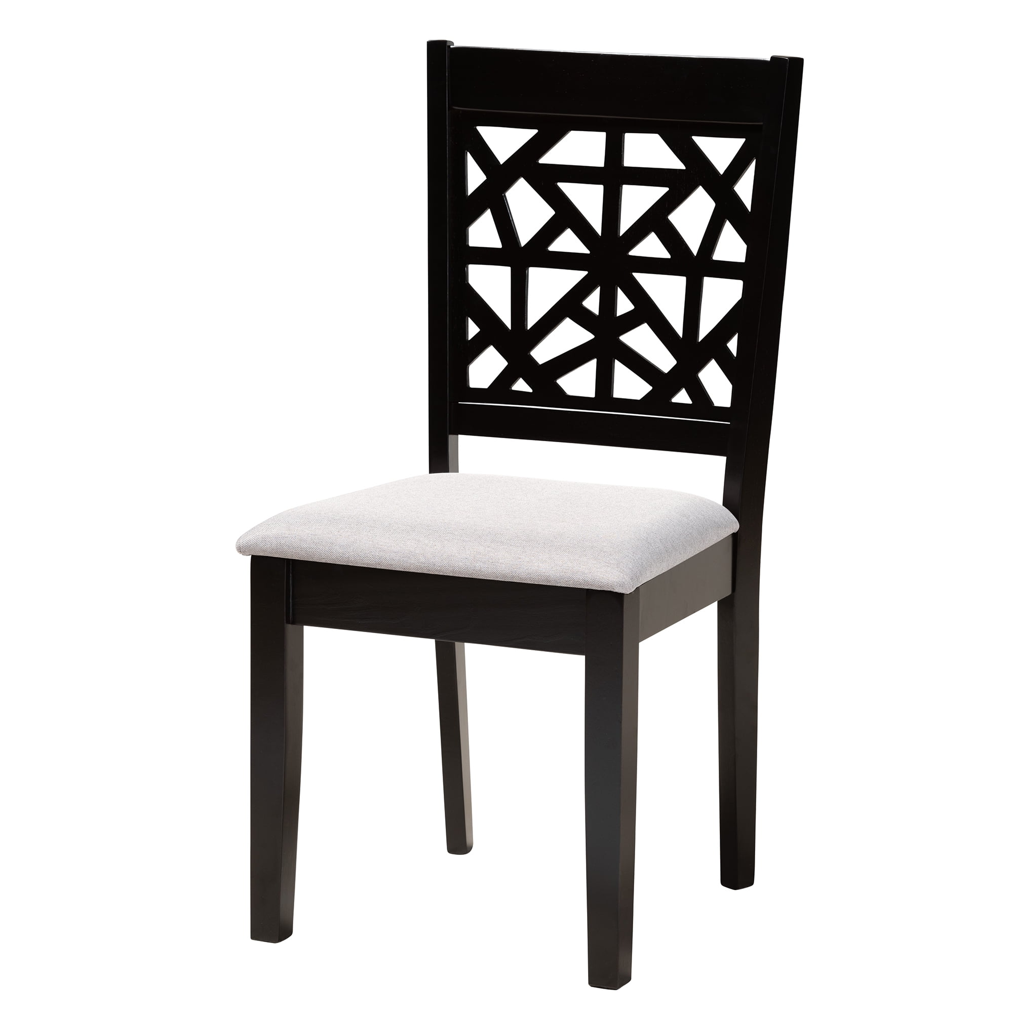 Baxton Studio Karel Modern Dining Set, 5-Piece, Espresso Brown