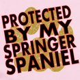 thumbnail image 2 of CafePress - Protected By My Springer Spaniel Body Suit - Long Sleeve Cotton Baby Bodysuit, 2 of 4