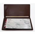 thumbnail image 2 of Genuine Leather Standard Plain Checkbook Cover Long Wallet Men Women, 2 of 4
