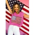 thumbnail image 3 of Patriotic Fashion - Star-Spangled Tank Vest with USA Flag Pattern [ZhiHiMeRi] | (US 12-14)L, 3 of 12