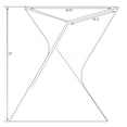 thumbnail image 5 of Home Square Modern Plastic Triangle End Table in White - Set of 2, 5 of 6