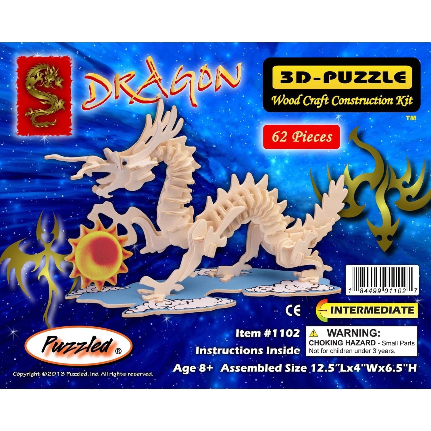 3d wooden dragon puzzle