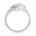 thumbnail image 3 of Sterling Silver Round White Diamond Heart Ring (0.03 CTTW), 3 of 4