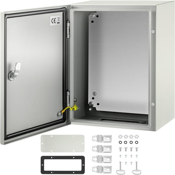VEVOR Steel Electrical Box Electrical Enclosure Box 16x12x8'' Carbon Steel IP65