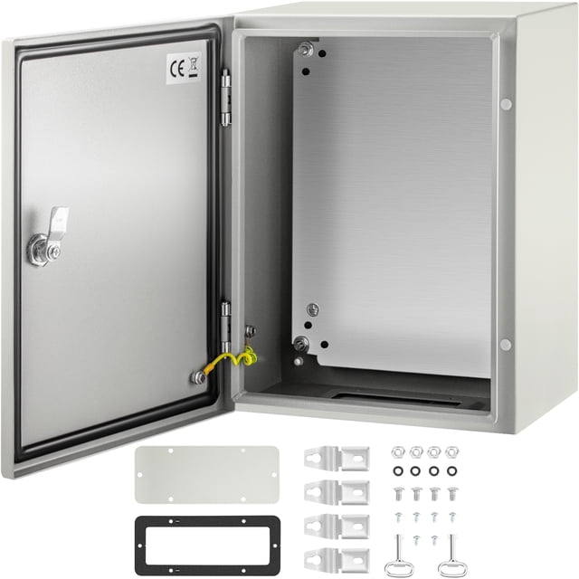 VEVOR Steel Electrical Box Electrical Enclosure Box 16x12x8'' Carbon Steel IP65