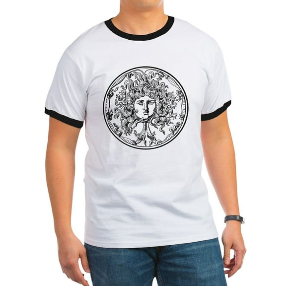 CafePress - Medusa Men's Ringer T Shirt - 100% Cotton Ringed T-Shirt