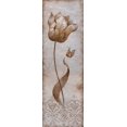 thumbnail image 2 of Nan 11x24 Gallery Wrapped Canvas Wall Art Titled - Tulip and Butterfly I, 2 of 4