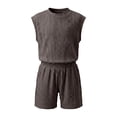 thumbnail image 6 of Freshbabe Boys 2-Piece Casual Outfit, Sleeveless Tank Top + Elastic Shorts, Breathable Summer Playwear for Toddlers, Multi-Colors, 6 of 6