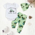 thumbnail image 2 of CAUYDY Baby Boys' Clothing Sets Newborn Boy Gifts Preemie Layette Set Romper Warm Hat Pants 3-Pieces Infant Pajamas Outfit 0-3M 6-9M 12-18M (Sizes 12-18 Months,Green), 2 of 7