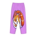 thumbnail image 5 of Junzan Corgi In Sushi Roll Women'S Pajama Pants Drawstring Comfy Sleep Bottoms With Pockets, 5 of 9