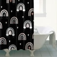 thumbnail image 4 of Waterproof Bohemian Shower Curtain 72x72 Inch Boho Style Polyester Unique Shower Curtain for Bathroom Hotel Home Decor with 12 Plastic Hooks, 4 of 5