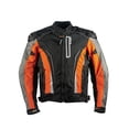 thumbnail image 2 of Chamarra Para Moto Immortale Confort Z Naranja/ Negro, 2 of 5