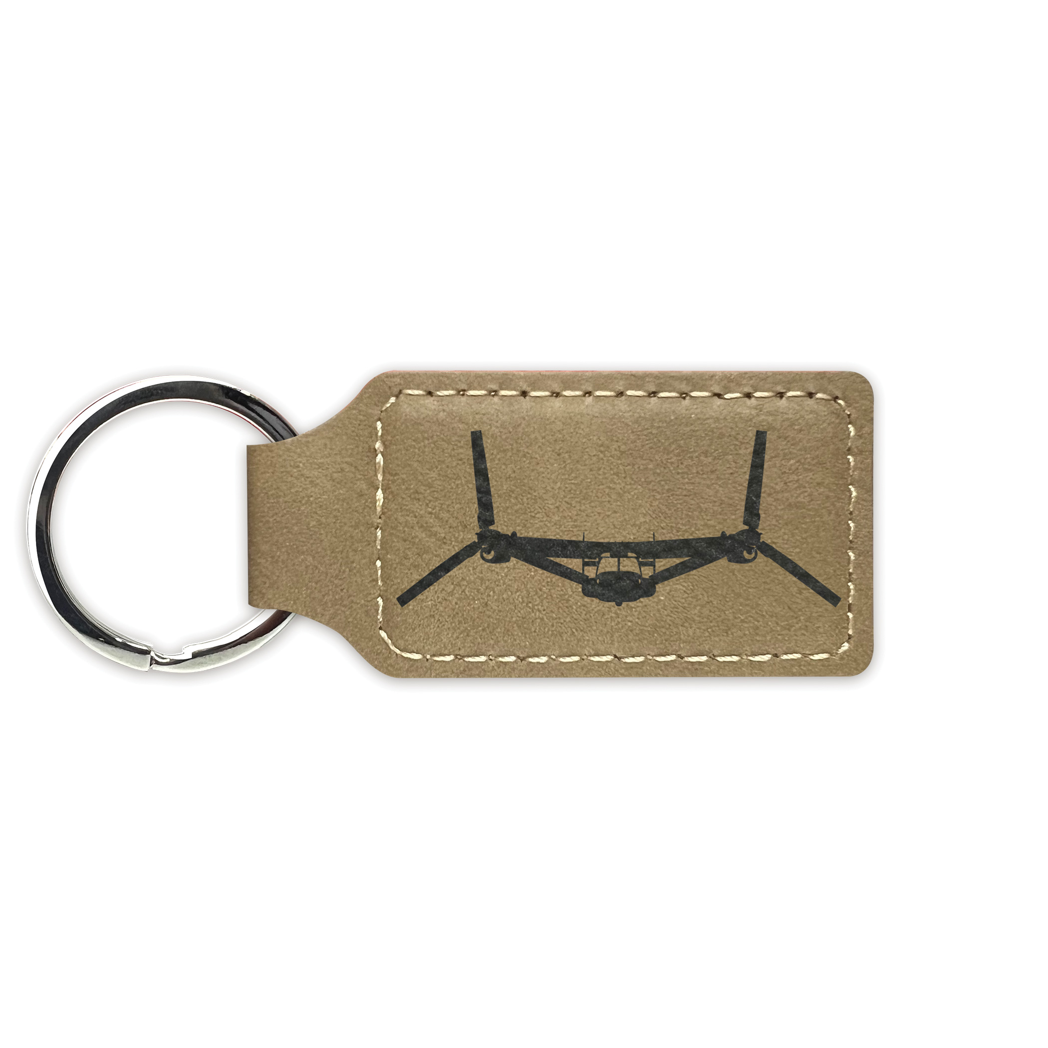 CV22 MV22 Osprey Keychain Leatherette Rectangle Laser Engraved