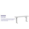 thumbnail image 4 of Flash Furniture 18''W by 72''L Granite White Plastic Folding Training Table, 4 of 5