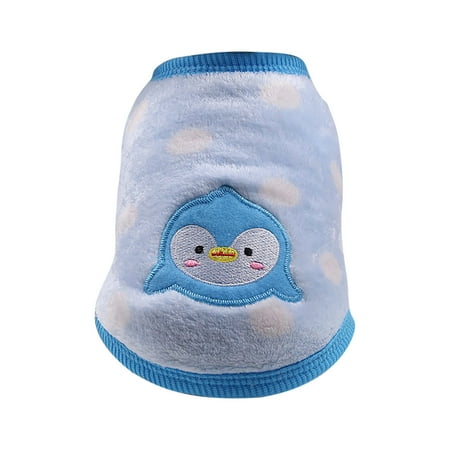 JoyMoreHome Pet Clothes Sleeveless Vest for Small Pet Cute Flannel Small Animals Sweater Costume for Small Pet