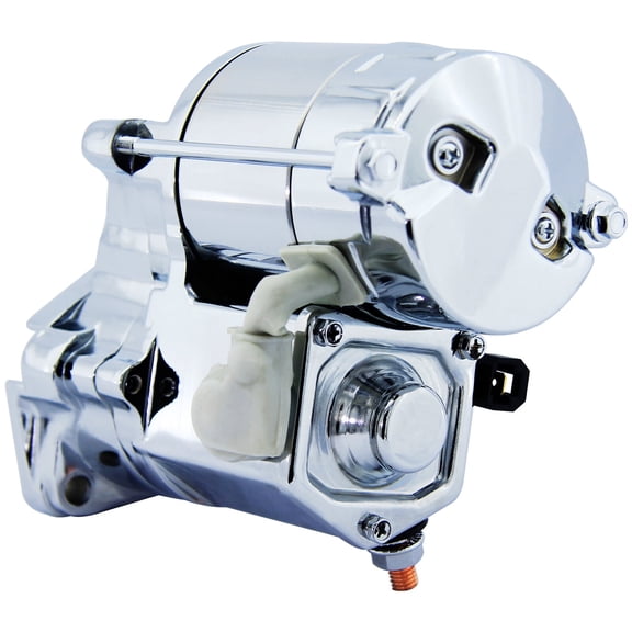 Chrome Starter for 1993-2006 Harley Road King Heritage Softail Dyna Wide Glide Night Train Fat Boy 1.4kW 18T Replaces 31553-94,18199N,SHD0006C