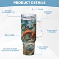 thumbnail image 5 of Sikiie Red Blue Dragon Battle Epic Insulated Stainless Water Bottle Lid Travel Mug Cup Insulated Tumblers Cup 40oz Ice Bully With Handle, 5 of 8