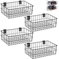 thumbnail image 2 of Metal Slatwall Baskets and Bins Set Hanging Storage Baskets for PVC Slatwall Mounted Accessories Storage Display on Garage, 2 of 6