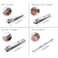 thumbnail image 4 of DAMAIE Pedicure Kit, Nail Clippers, Professional Grooming Kit, Nail Tools for Men and Women (12 In 1 Tyrant Gold), 4 of 6