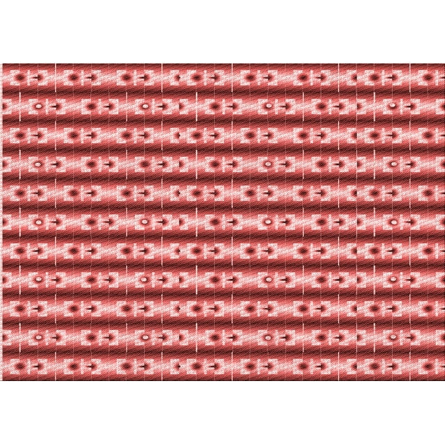Ahgly Company Machine Washable Indoor Rectangle Transitional Light Coral Pink Area Rugs, 7' x 9'