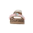 thumbnail image 4 of bebe Toddler Girl's Sandals – Adjustable Comfort Footbed Sandals with Charm, Glitter, Braid & Buckle Styles, 4 of 7
